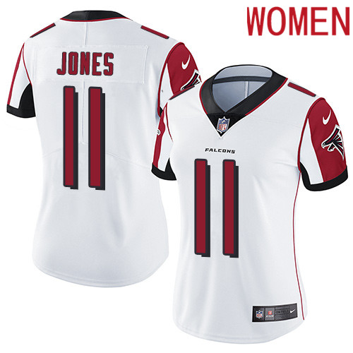 2019 Women Atlanta Falcons #11 Jones white Nike Vapor Untouchable Limited NFL Jersey
